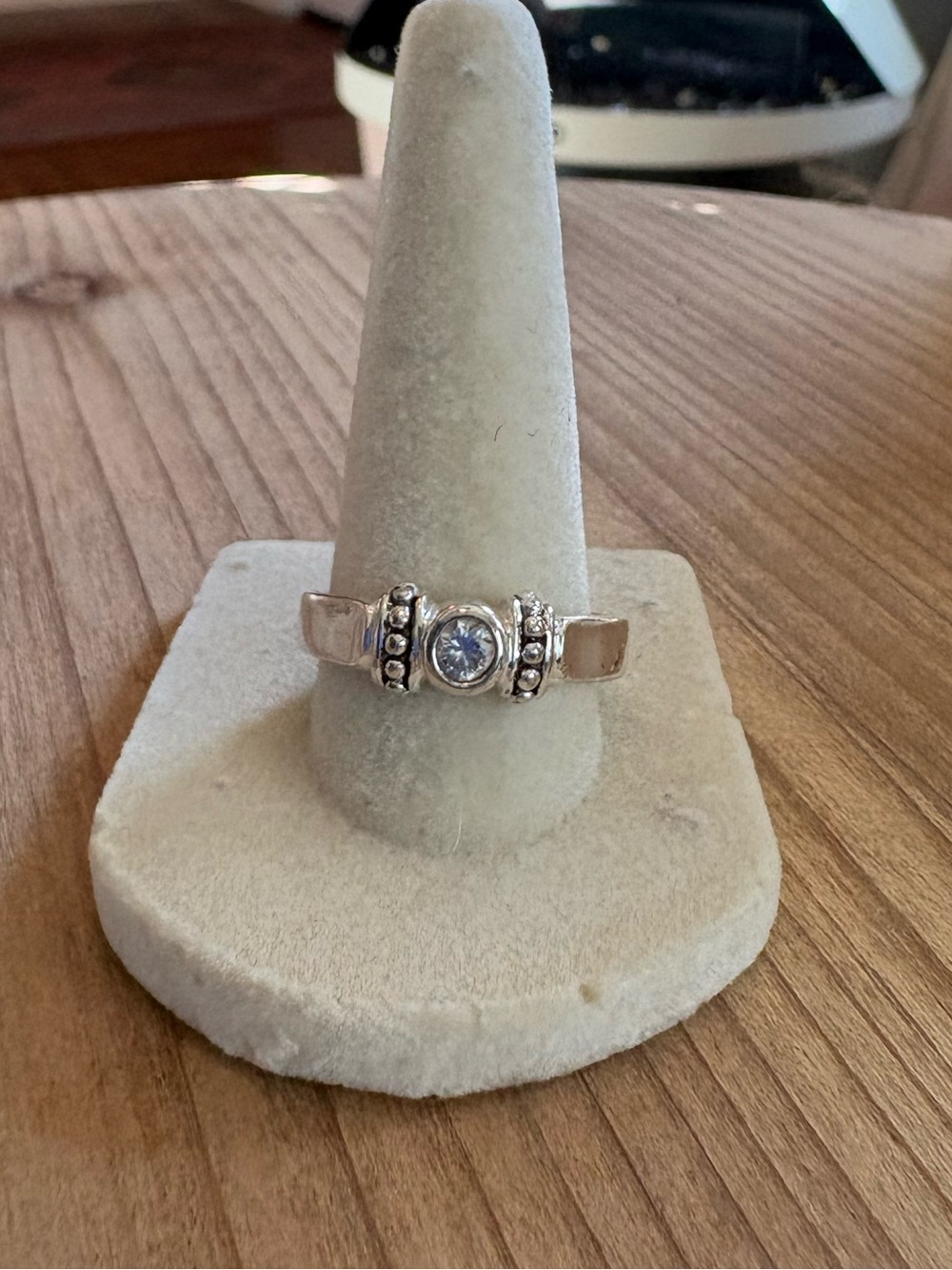 Vintage Charles Winston 925 Sterling Silver CZ Ring Size 10